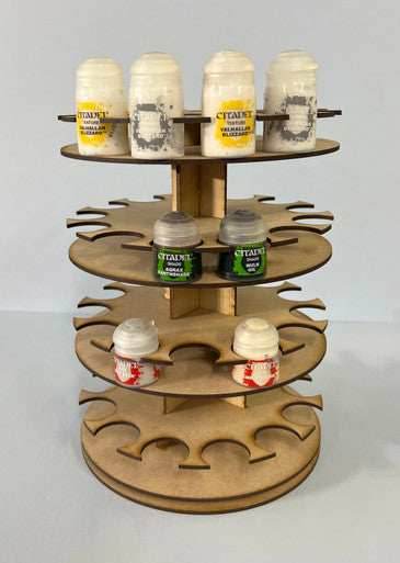 Rotating Paint Rack - For 34mm Paint Pots (GW, Citadel) - 