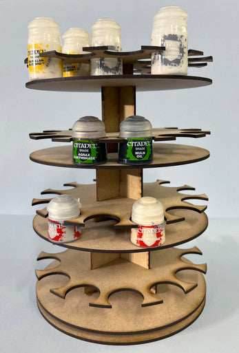 Rotating Paint Rack - For 34mm Paint Pots (GW, Citadel) - 