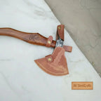 Custom Handmade 20" Damascus steel Best Bearded  Felling Hatchet Axe