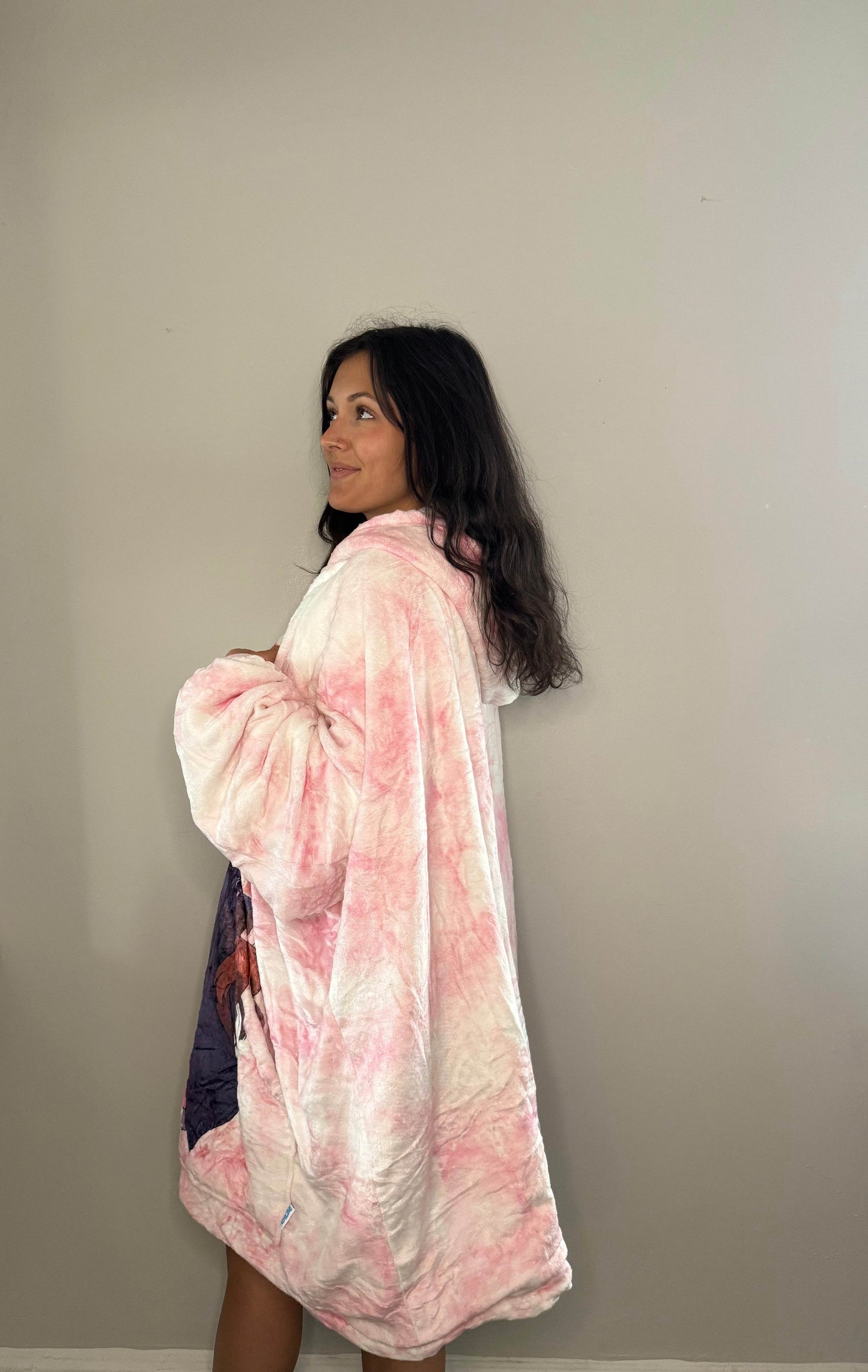 Nezuko Kamado Demon Slayer Wearable Blanket Hoodie for Kids & Adults | OLM Toys - Adult size