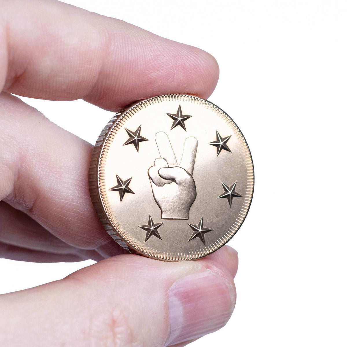 Rugged Lucky Duck Coin in Bronze - Coin