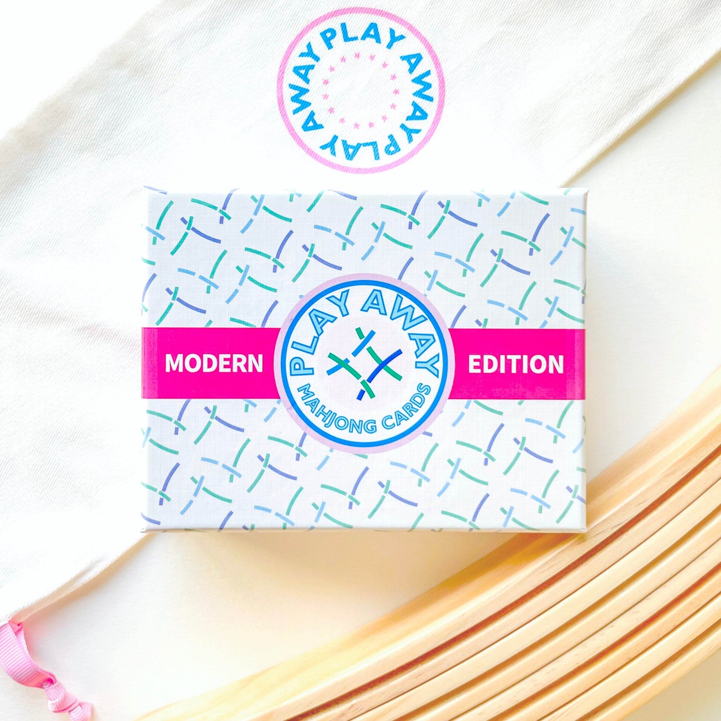 Play Away Mahjong Cards: Modern Edition - Deck + Racks + Rack Bag