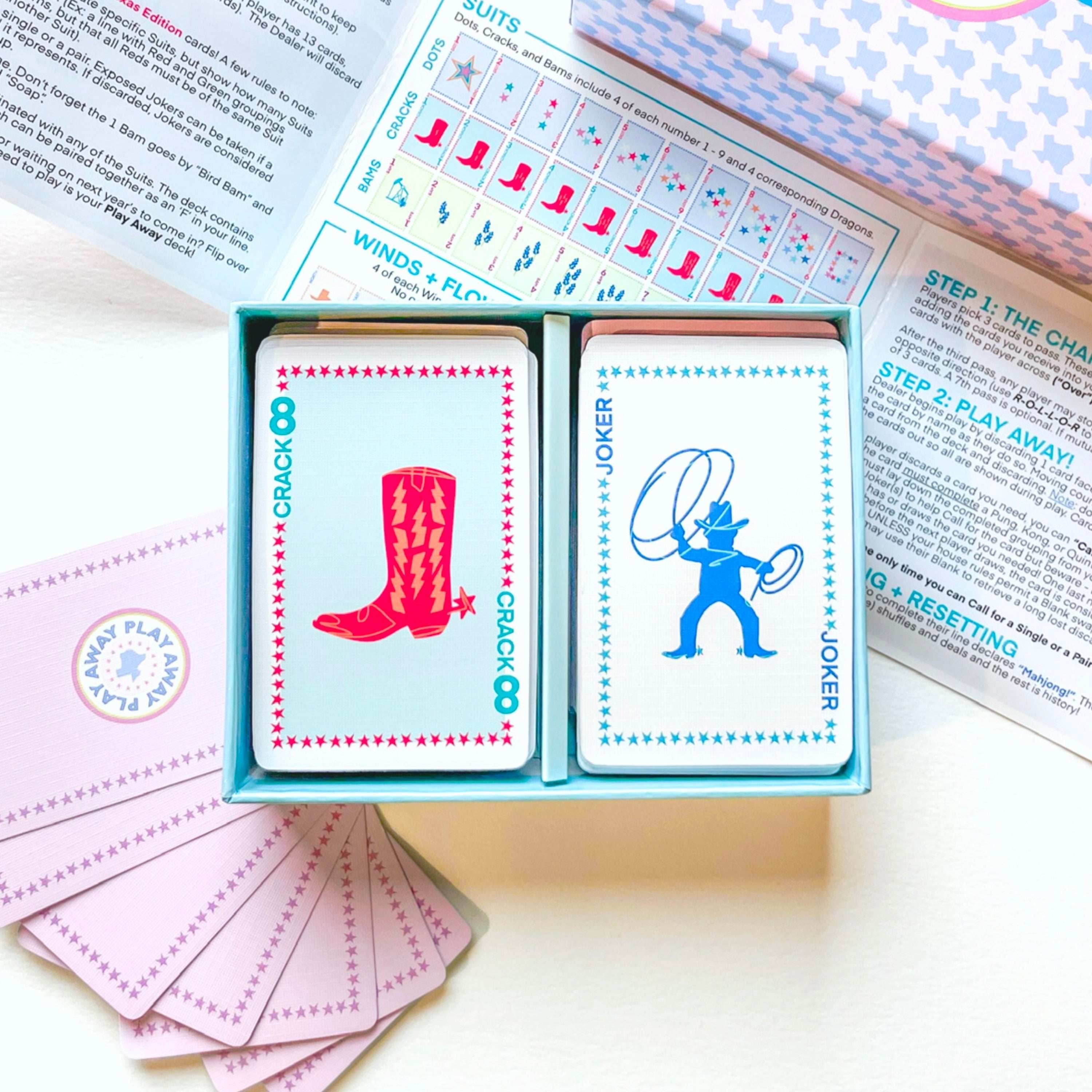 Play Away Mahjong Cards: Texas Edition - Deck