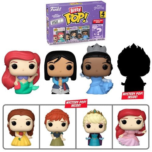 Funko Bitty Pop Disney Princess Ariel Mini Figure 4 Pack