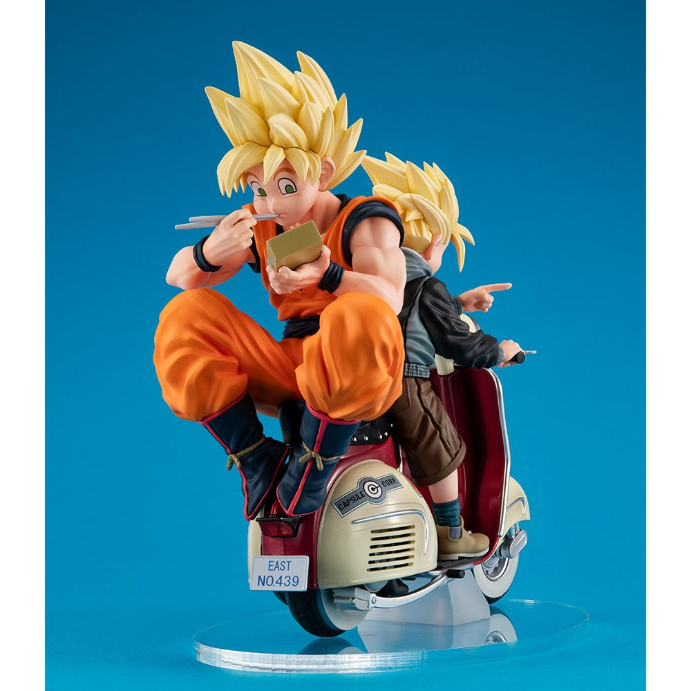 Desktop Real Mccoy Ex Dragon Ball Z Super Saiyan Son Goku  Super Saiyan Son Gohan  Mortorbike