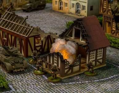 28mm Tudor House, Ruined - 28MMDF622 - 