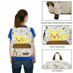 Pokemon Pikachu Eevee Piplup And Yamper Characters Aop Backpack