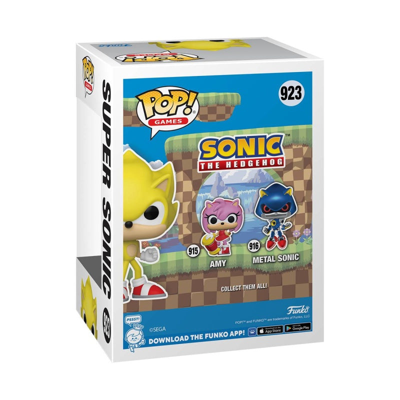 Sonic The Hedgehog Super Sonic Pop Figure Aaa Anime Exclusive