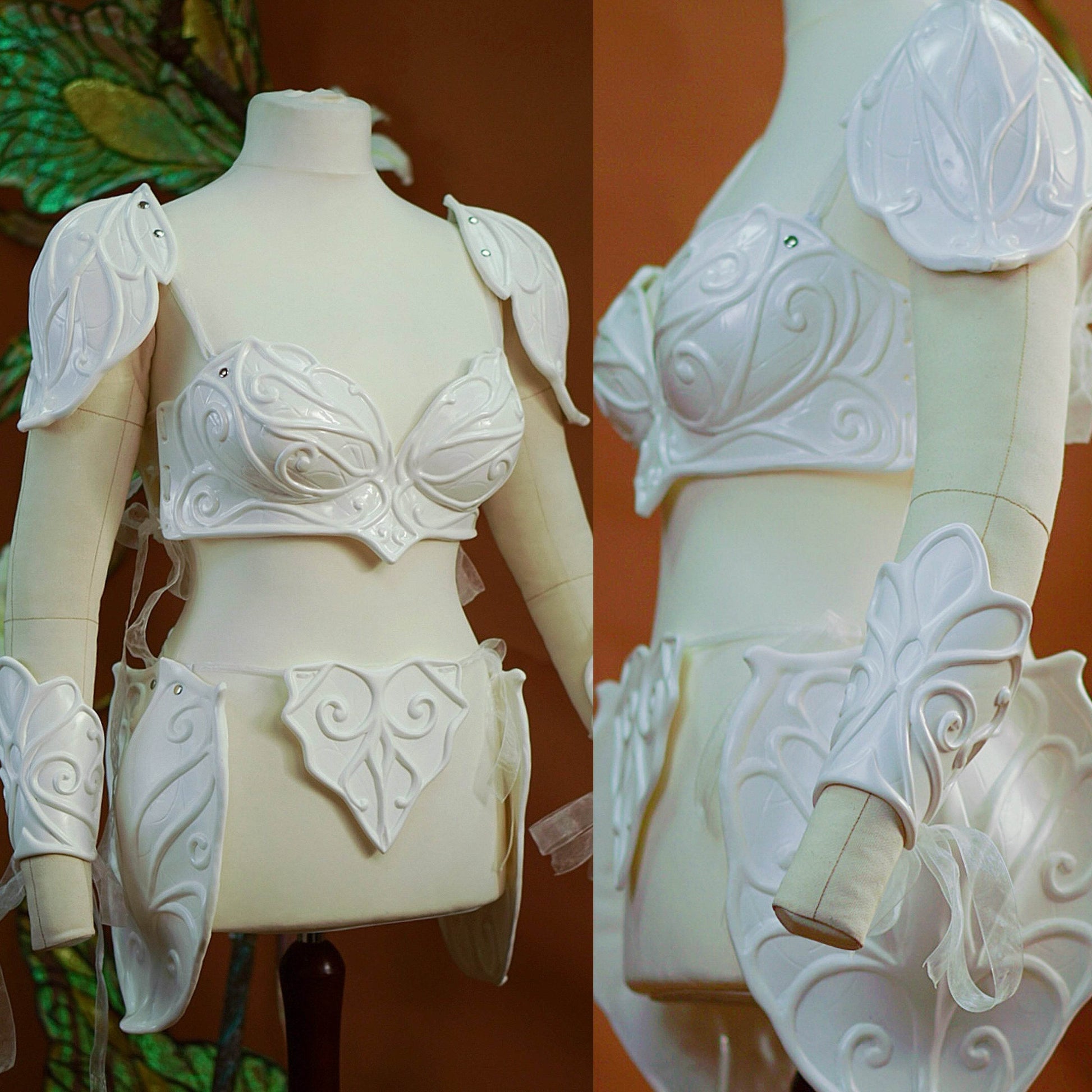 Fairy Armor Pre Made Painting Kit Armor set - Custom Made - S / Shoulders + Breastplate