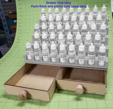 Drawer Add-On For Paint Rack - Double Drawer - 