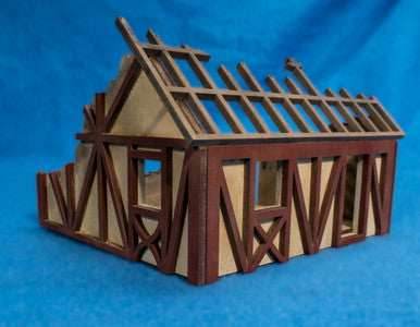 28mm Small Half Timber House - 28MMDF550 - 