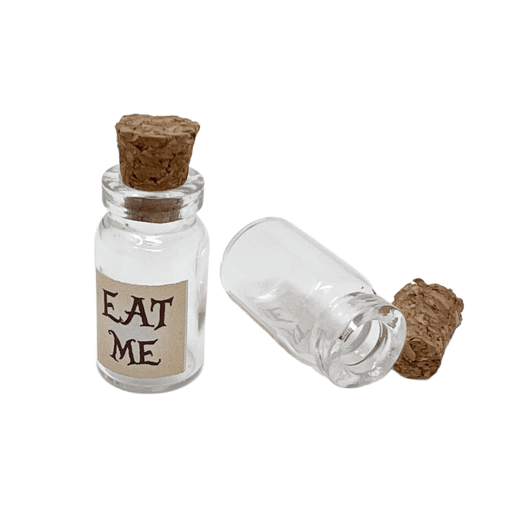 6pcs DIY art and craft Alice in Wonderland eat/drink me - drink me