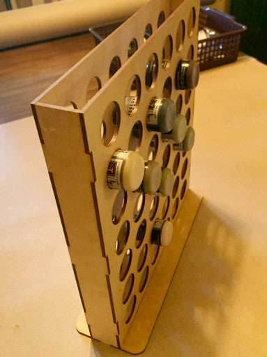 Vertical Paint Rack - For 1oz Mission Models Premium Hobby Paints - 
