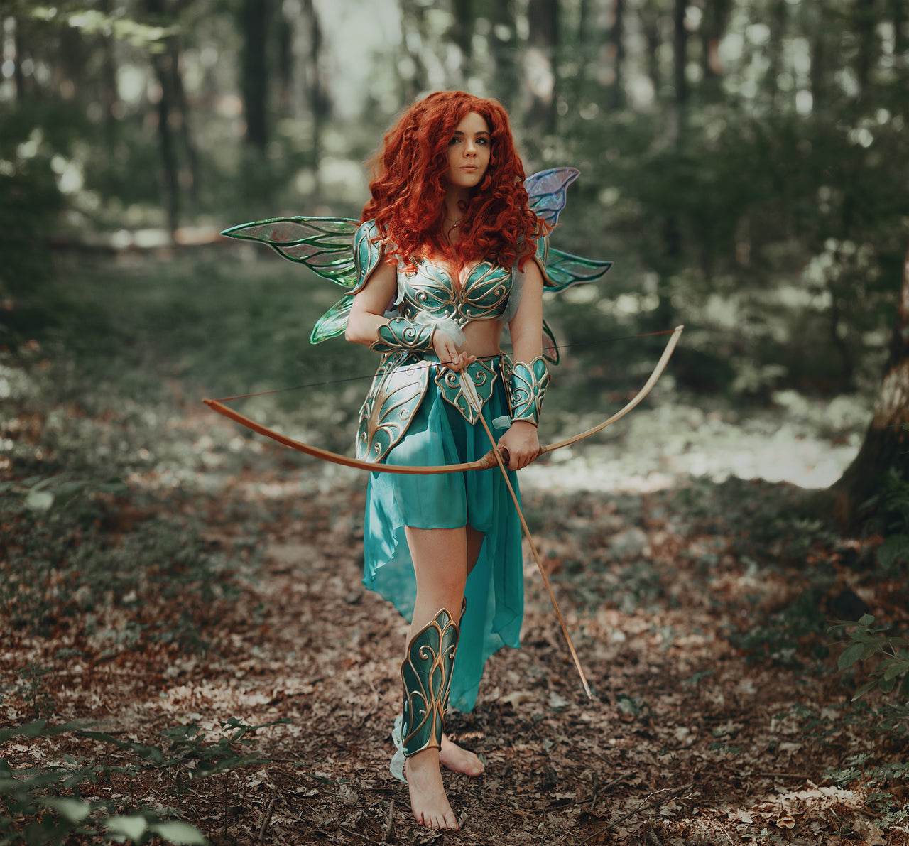 Fairy Armor Custom Colours Set - S / Metalic green + silver