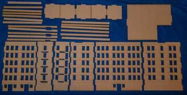 15mm Large Apartment Block (MDF) - 15MMDF152 - 