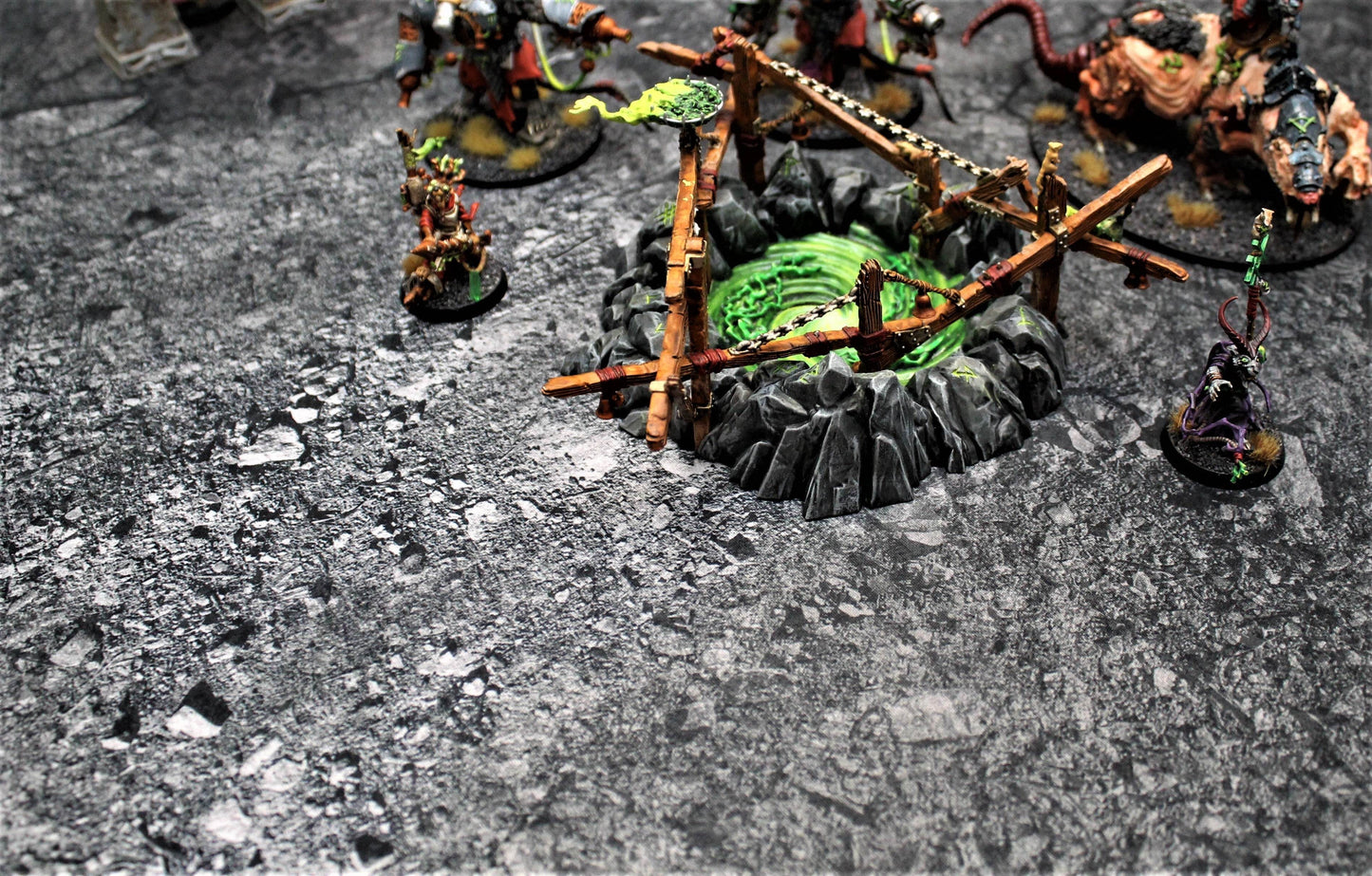 Ashen Wastelands - Neoprene Battle Mat - Warhammer, AoS, 40K, Kill Team, MCP, Shatterpoint, Legion, Deadzone, More - 22x30