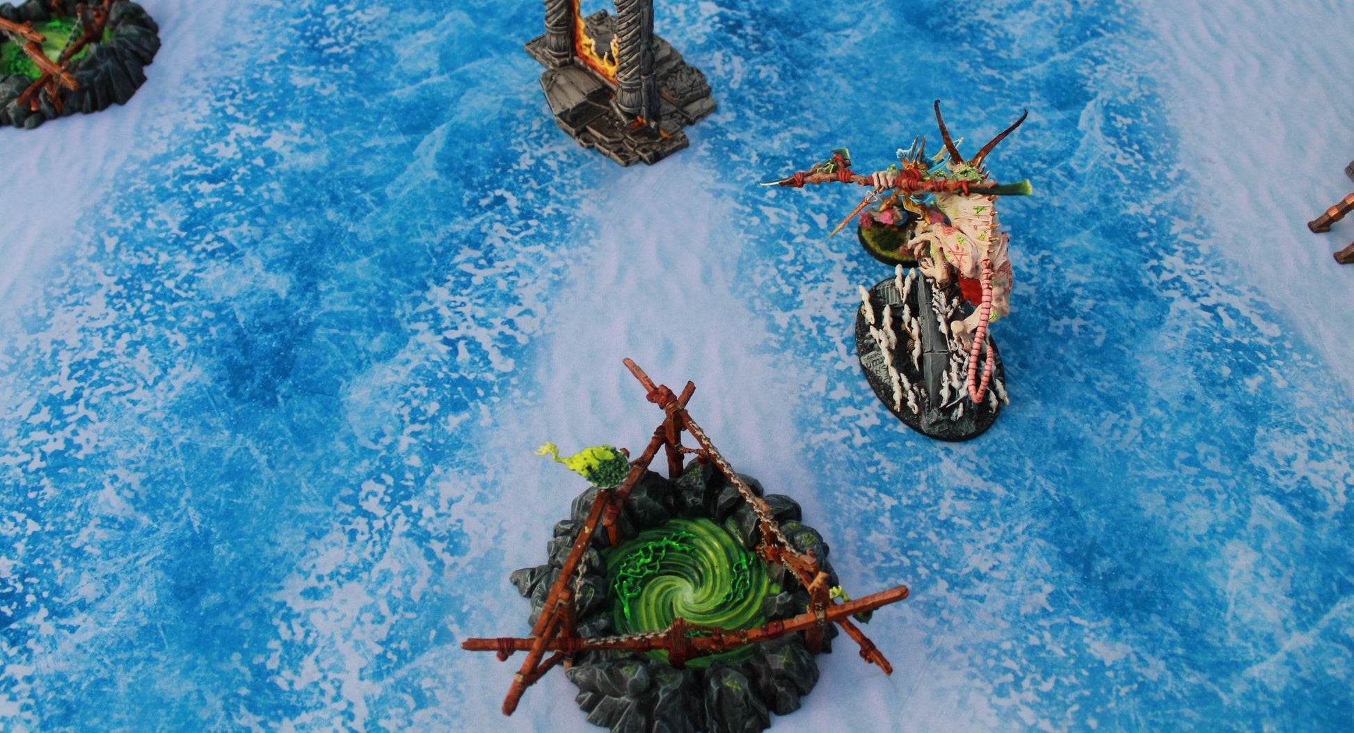 Frozen River - Neoprene Battle Mat - Warhammer, AoS, 40K, Kill Team, MCP, Shatterpoint, Legion, More - 44x60