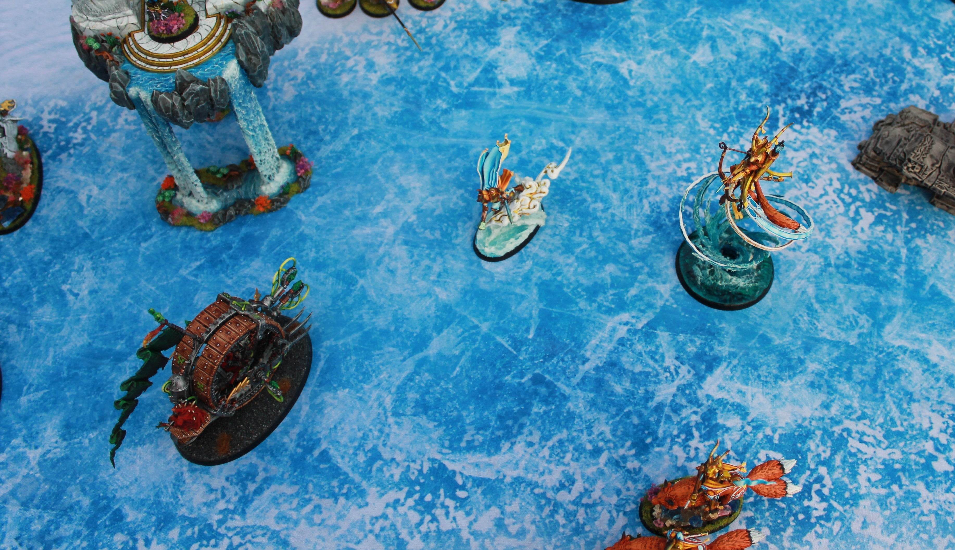 Frozen River - Neoprene Battle Mat - Warhammer, AoS, 40K, Kill Team, MCP, Shatterpoint, Legion, More - 44x60