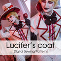 Lucifer`s coat from Hazbin Hotel Digital sewing patter - Digital Product - 