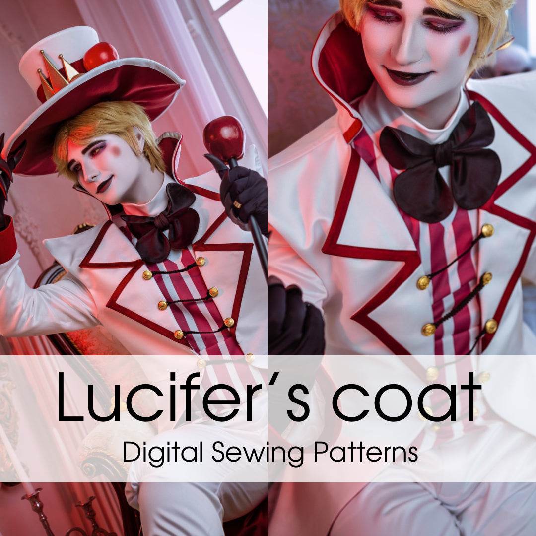 Lucifer`s coat from Hazbin Hotel Digital sewing patter - Digital Product - 