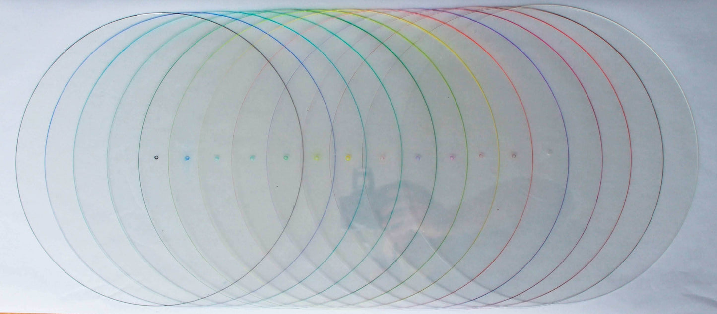 Warhammer 40K, 30k, and AoS 4.0 Acrylic Objective Markers - No Color / Set of 6