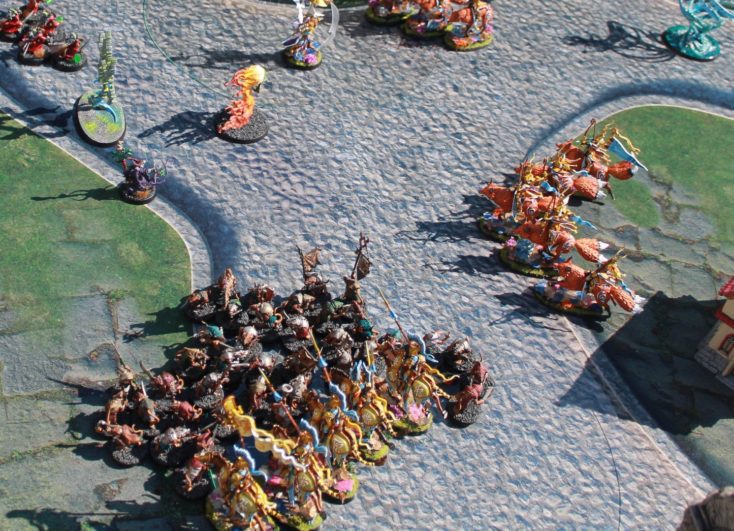 Town Center - Neoprene Battle Mat - Warhammer, AoS, 40K, Kill Team, MCP, Shatterpoint, Legion, More - 36x36