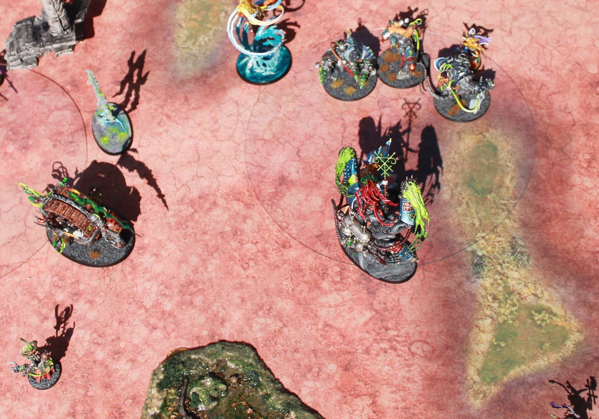 Toxic Cesspool - Neoprene Battle Mat - Warhammer, AoS, 40K, Kill Team, MCP, Shatterpoint, Legion, More - 44x60