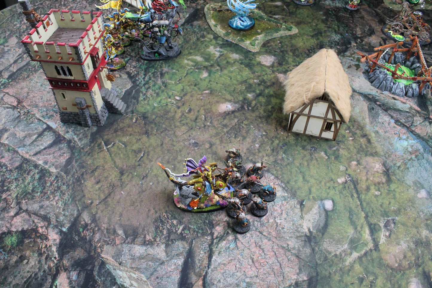 Rocky Highlands - Neoprene Battle Mat - Warhammer, AoS, 40K, Kill Team, MCP, Shatterpoint, Legion, More - 44x60