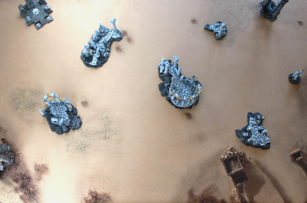 Sandy Dunes - Neoprene Battle Mat - Warhammer, AoS, 40K, Kill Team, MCP, Shatterpoint, Legion, More - 44x60