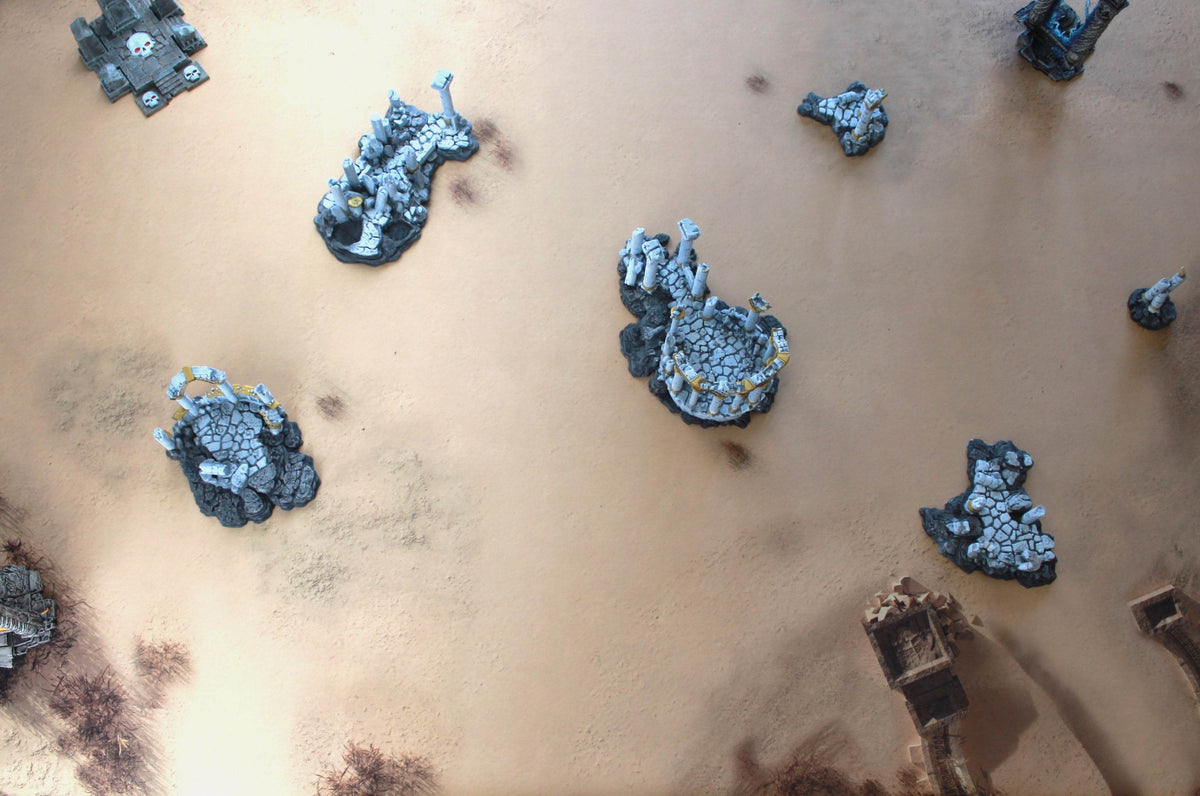 Sandy Dunes - Neoprene Battle Mat - Warhammer, AoS, 40K, Kill Team, MCP, Shatterpoint, Legion, More - 44x60