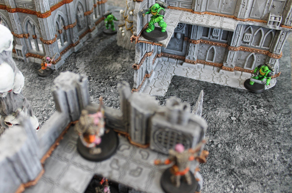 Ashen Wastelands - Neoprene Battle Mat - Warhammer, AoS, 40K, Kill Team, MCP, Shatterpoint, Legion, Deadzone, More - 22x30