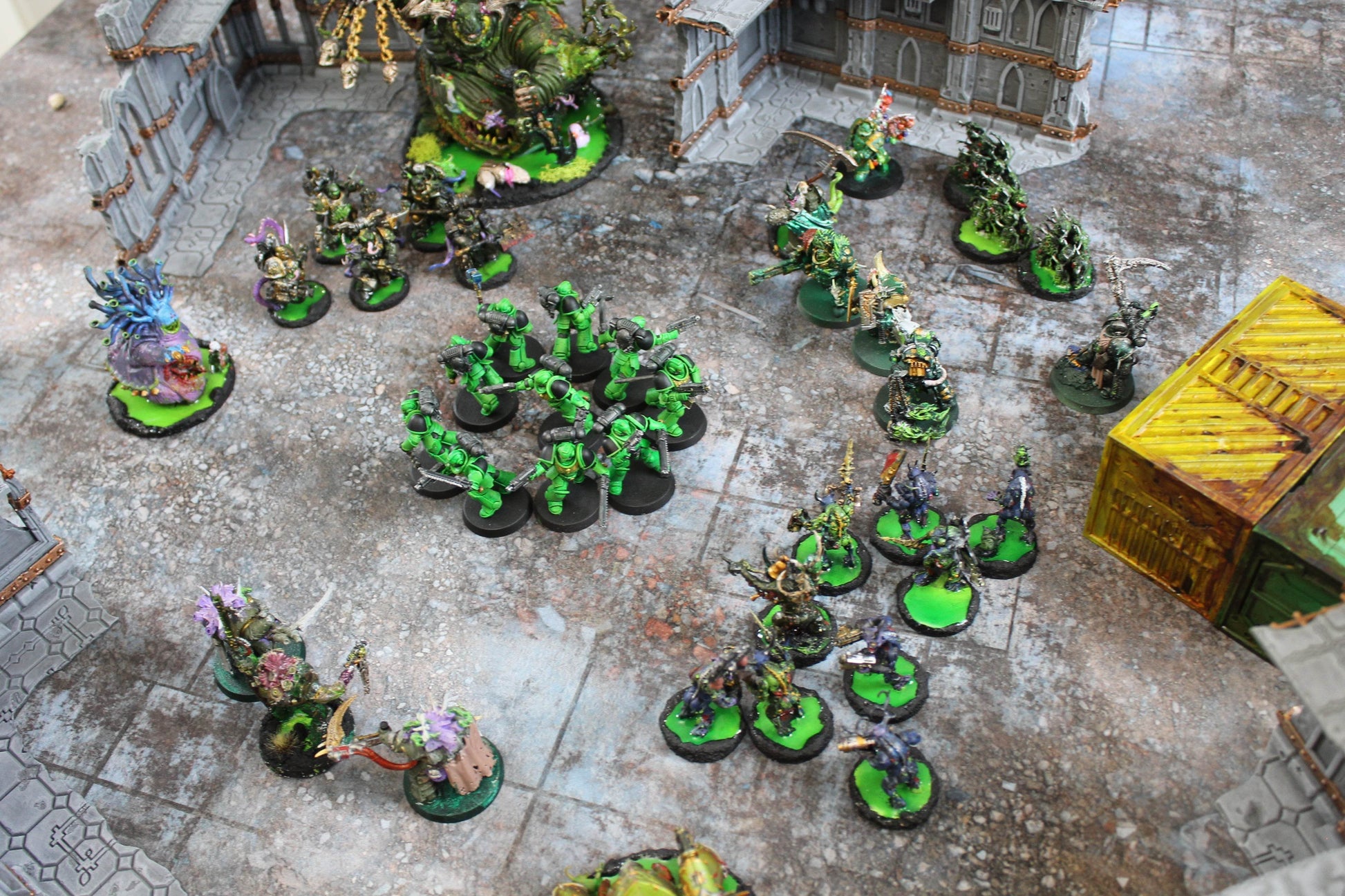 Urban Ruins - Neoprene Battle Mat - Warhammer, AoS, 40K, Kill Team, MCP, Shatterpoint, Legion, Deadzone, More - 22x30