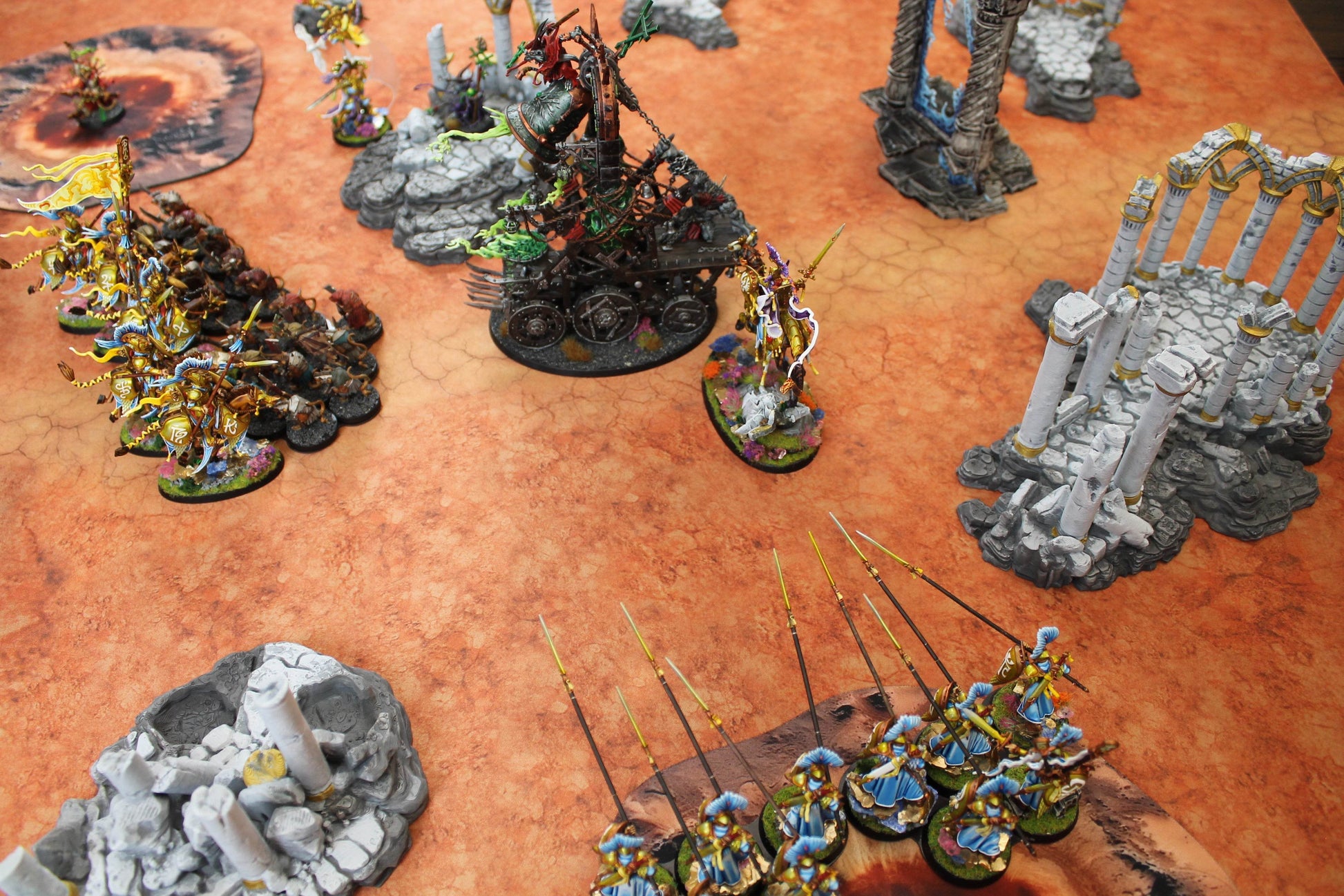 Cracked Earth - Neoprene Battle Mat - Warhammer, AoS, 40K, Kill Team, MCP, Shatterpoint, Legion, More - 44x60