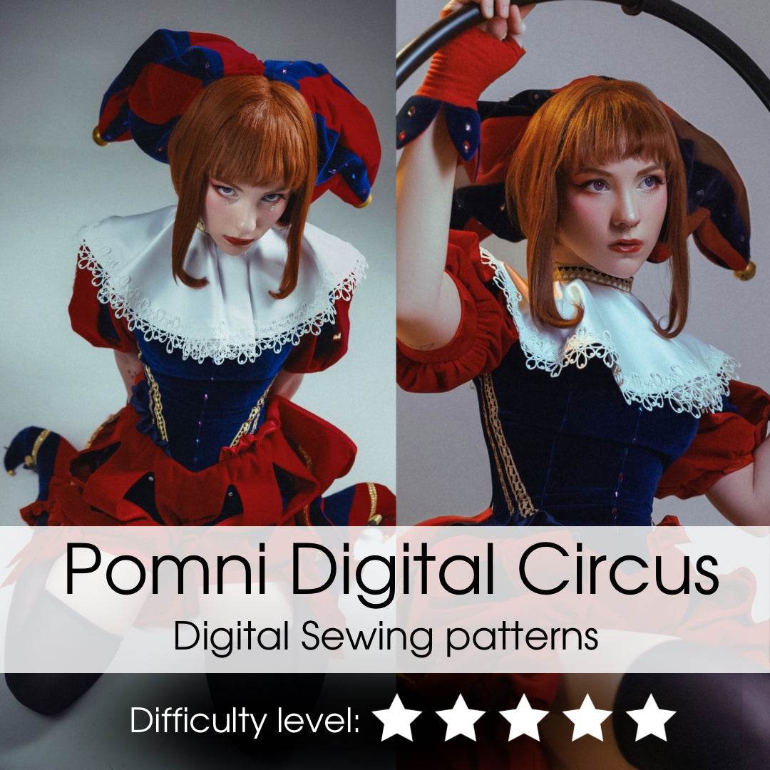 Pomni Digital Circus Jumpsuit Digital sewing patterns - Digital Product - 