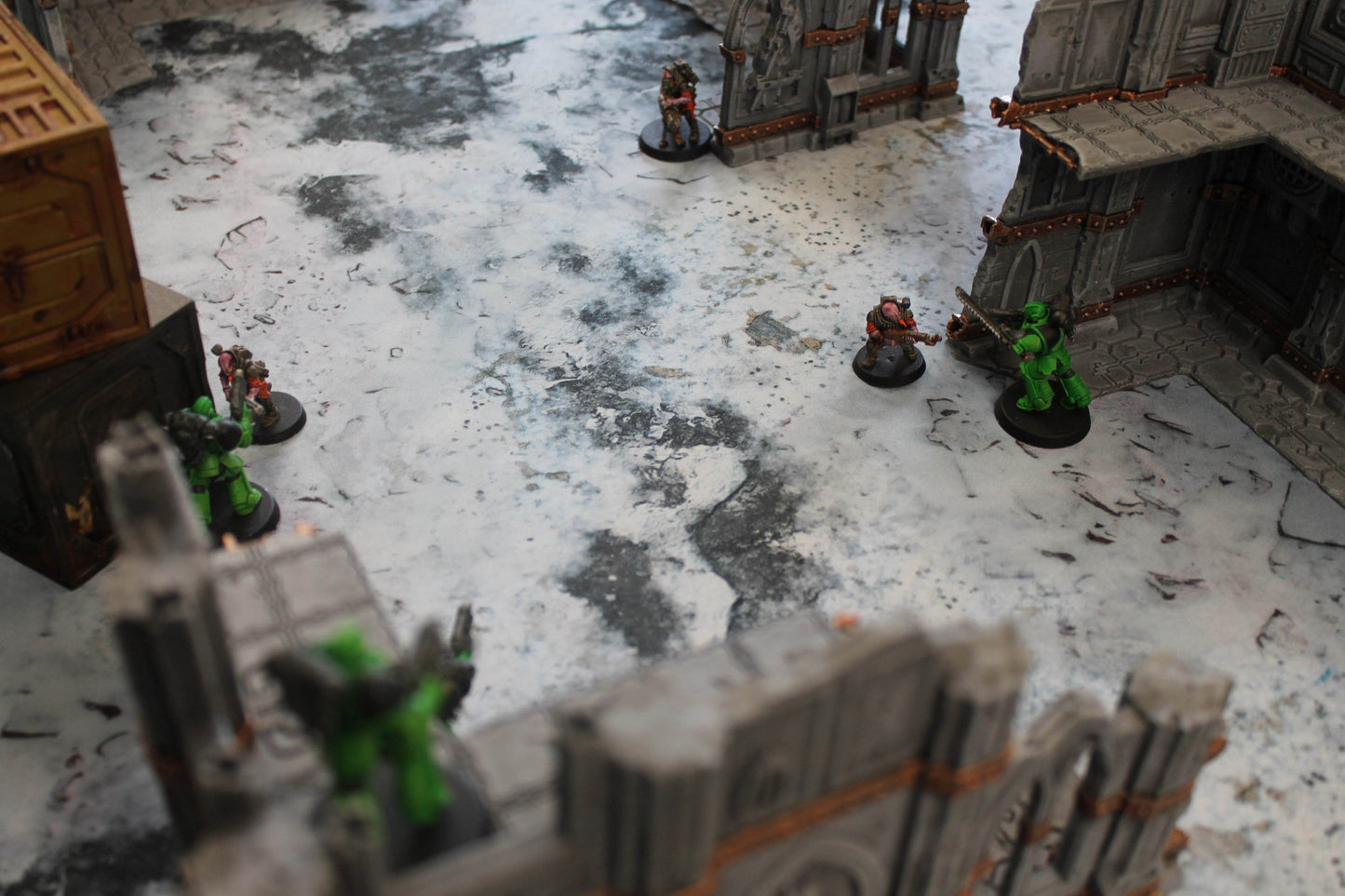 Snowy Tundra - Neoprene Battle Mat - Warhammer, AoS, 40K, Kill Team, MCP, Shatterpoint, Legion, More - 22x30