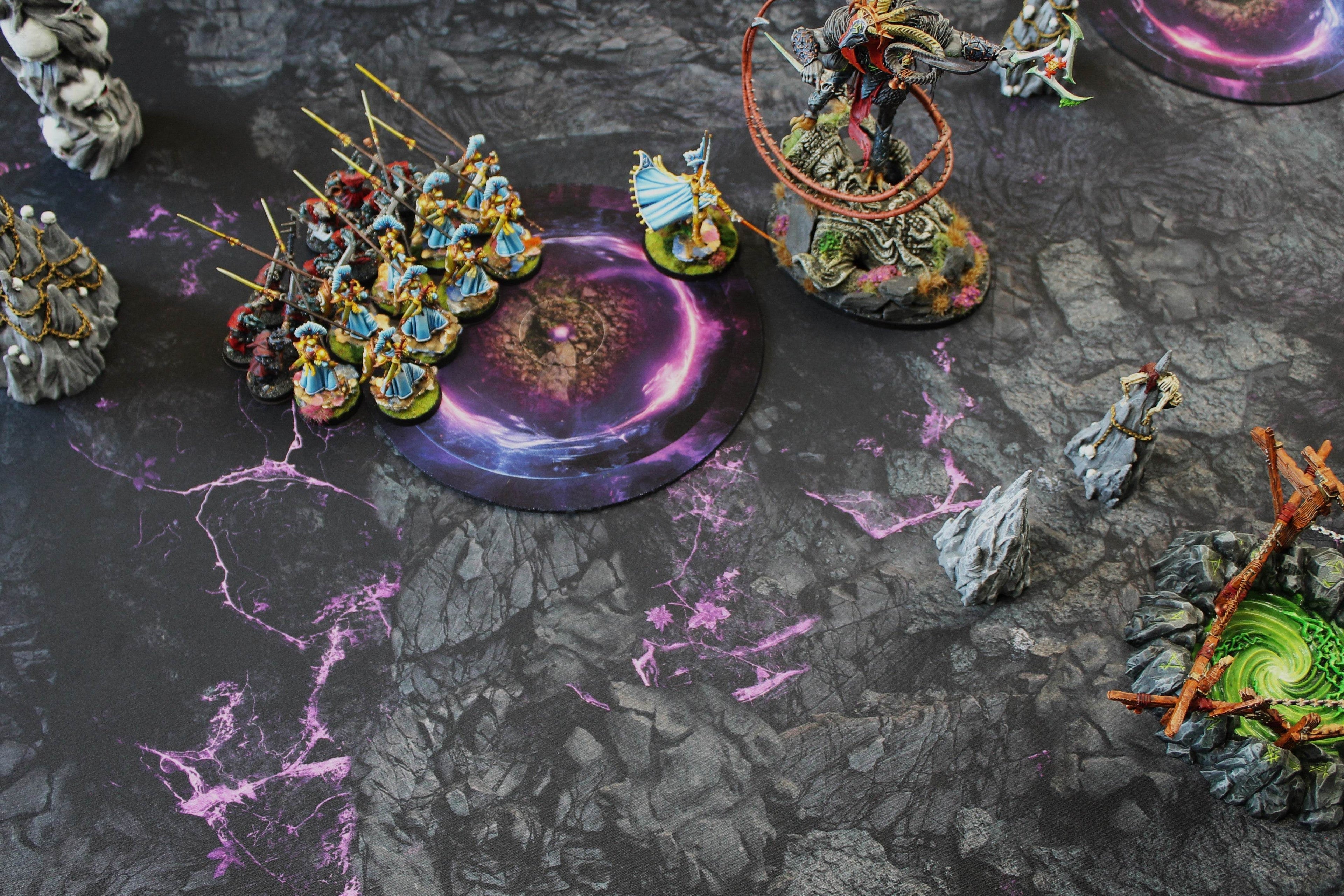 Tainted Cavern - Neoprene Battle Mat - Warhammer, AoS, 40K, Kill Team, MCP, Shatterpoint, Legion, More - 44x60