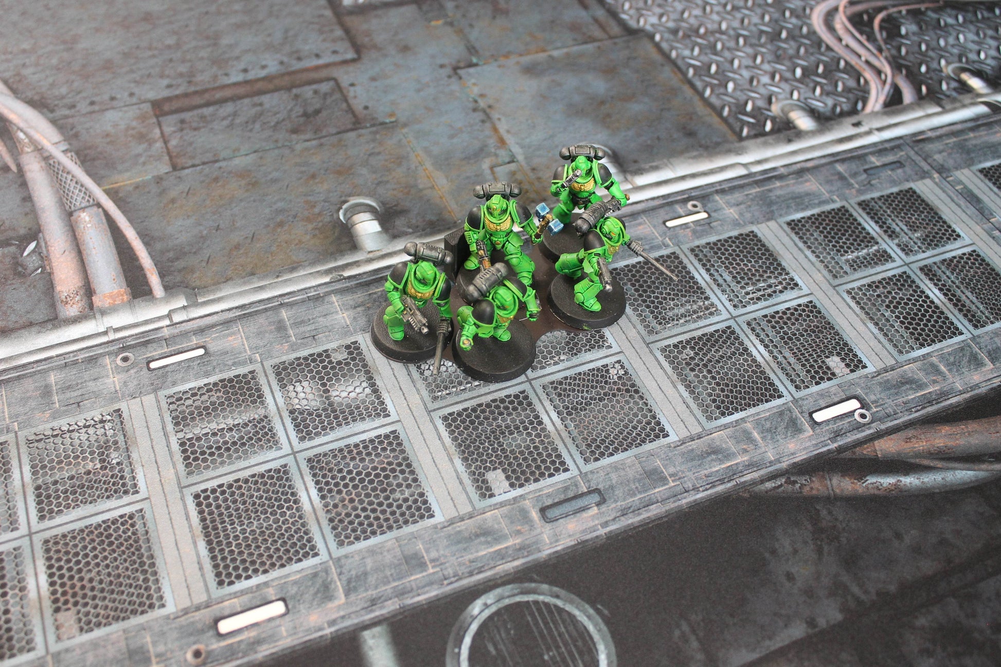 Grimdark Station - Neoprene Battle Mat - Warhammer, AoS, 40K, Kill Team, MCP, Shatterpoint, Legion, More - 22x30