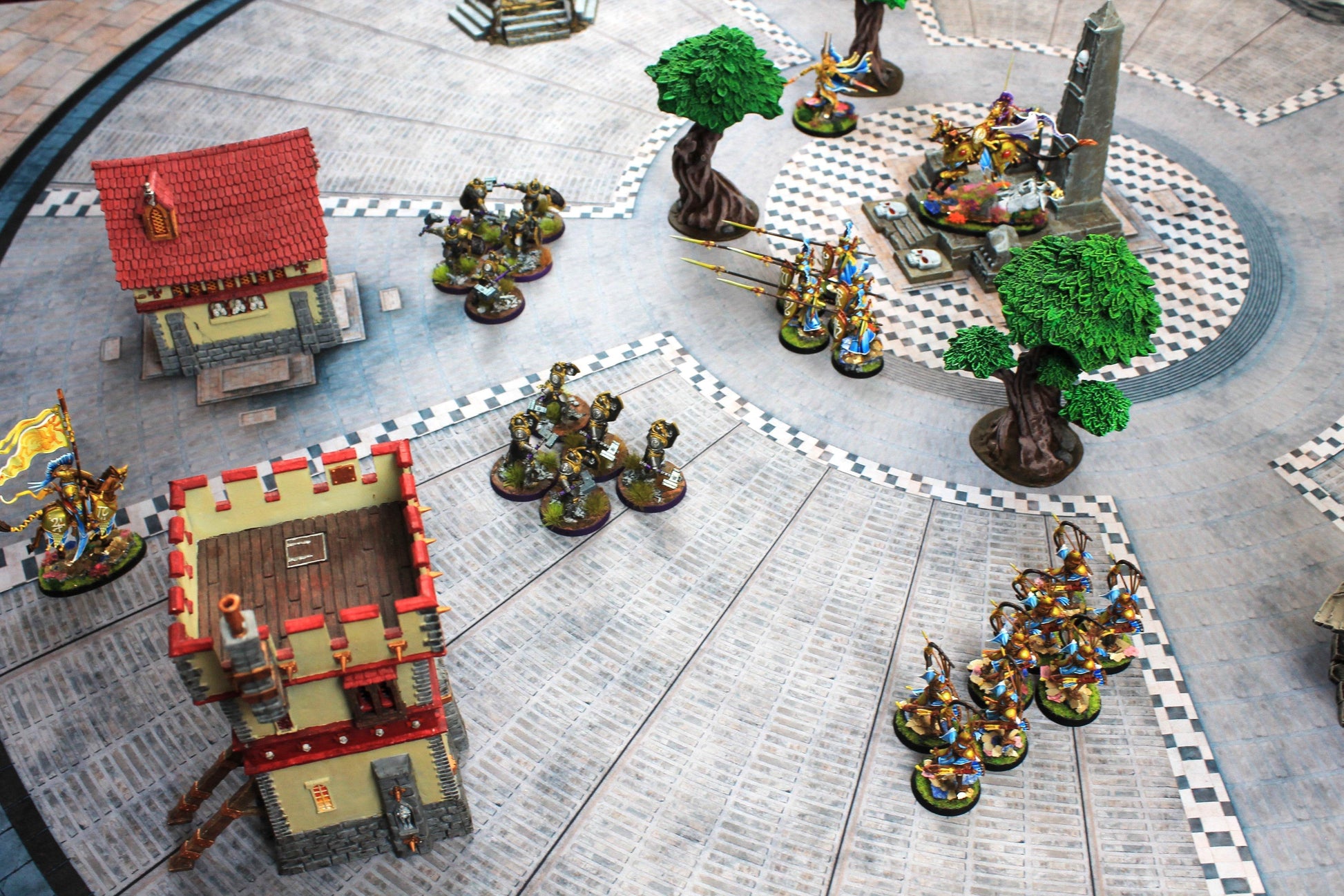 Grand Concourse - Neoprene Battle Mat - Warhammer, AoS, 40K, MCP, Shatterpoint, Legion, More - 44x60