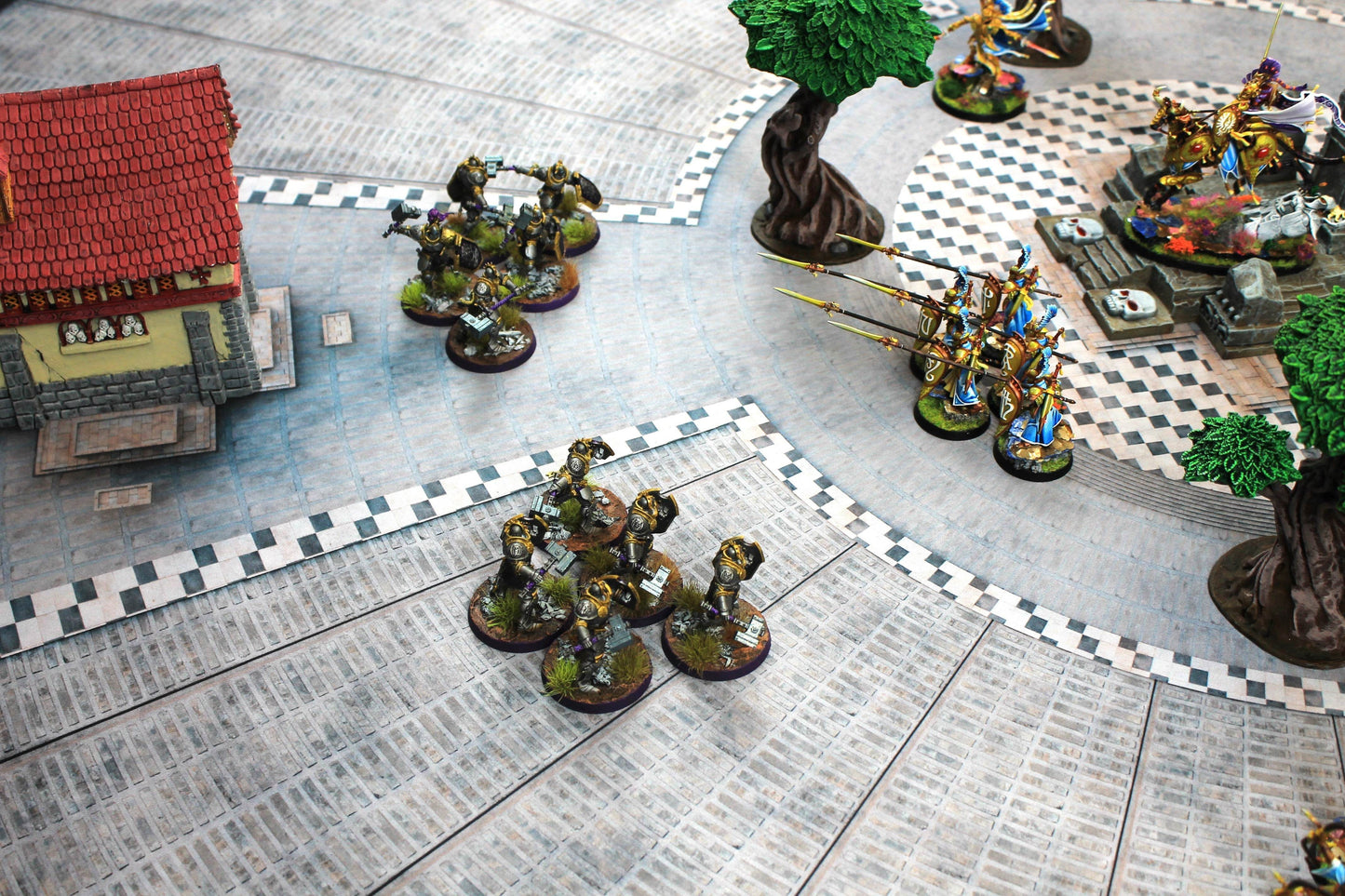 Grand Concourse - Neoprene Battle Mat - Warhammer, AoS, 40K, MCP, Shatterpoint, Legion, More - 44x60