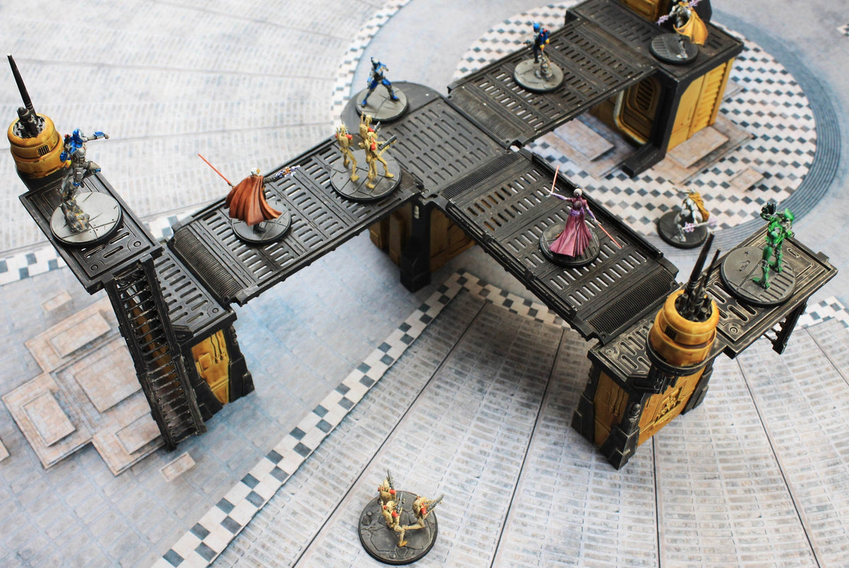 Grand Concourse - Neoprene Battle Mat - Warhammer, AoS, 40K, MCP, Shatterpoint, Legion, More - 44x60