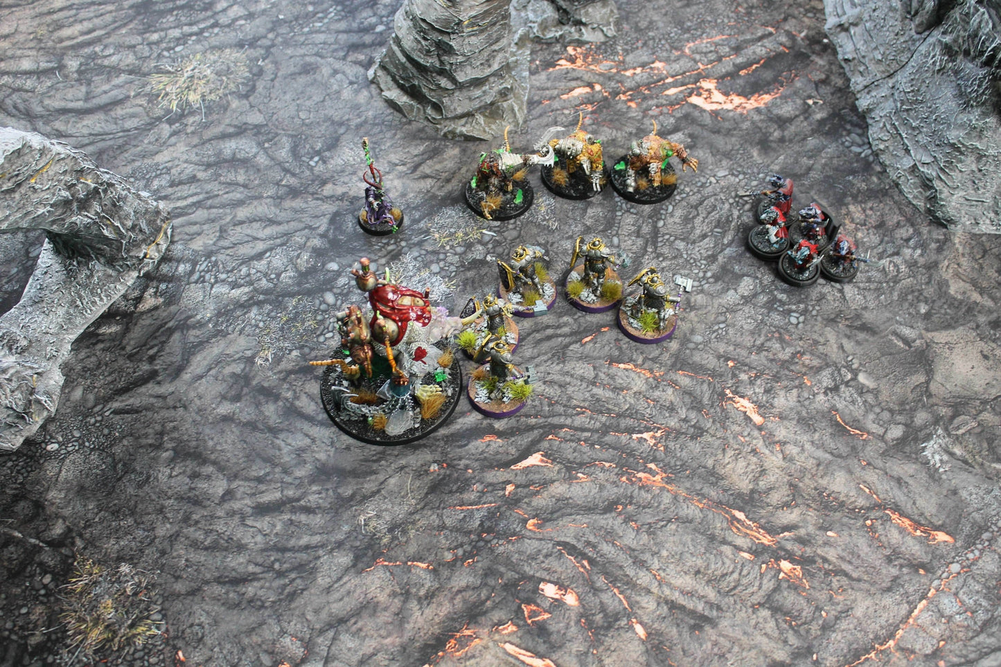 Lava Flows - Neoprene Battle Mat with Bag - 44x60