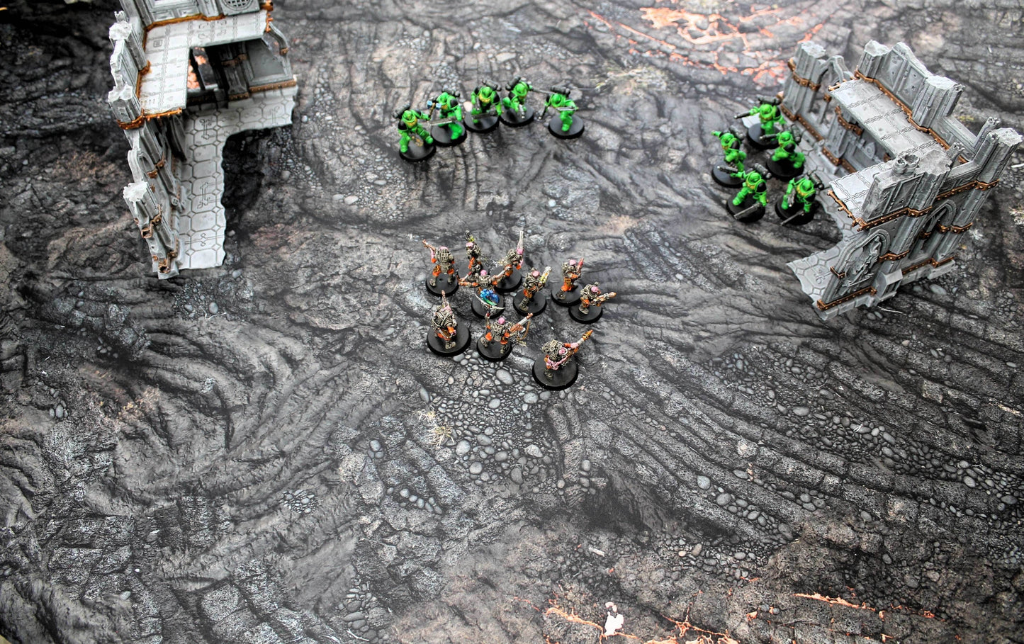 Lava Flows - Neoprene Battle Mat with Bag - 44x60