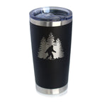 Bigfoot - Insulated Coffee Tumbler Cup with Sliding Lid - Stainless Steel Insulated Mug - Funny Bigfoot Gifts for Sasquatch Enthusiasts
