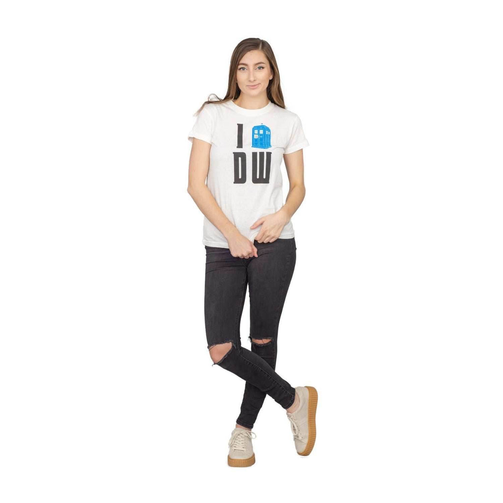 I Heart (Tardis) DW T-shirt - S