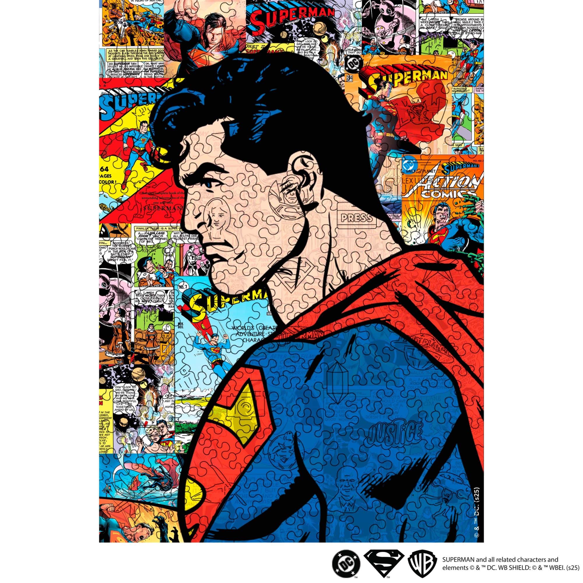 Wooden jigsaw puzzle DC Superman™ – Comic Icon