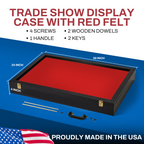 Trade Show Display Case Portable - w/ Acrylic Side Guards