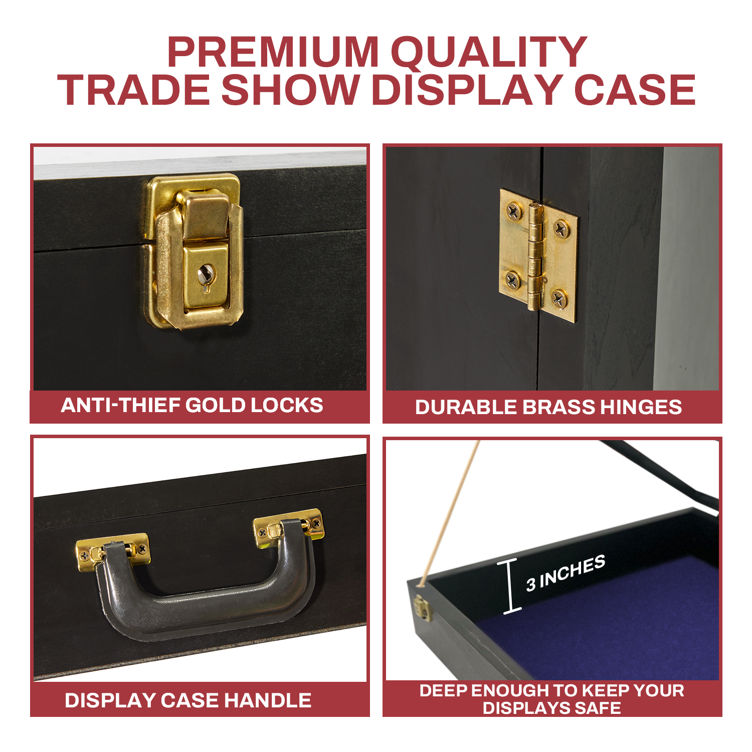 Trade Show Display Case - Small - 18 x 22 x 4"