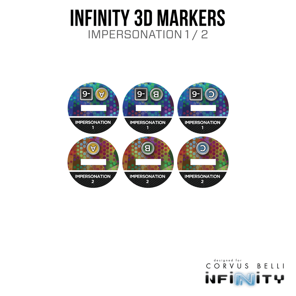 Infinity 3D Markers: Hussein Al-Djabel (2x 25mm Impersonation) - A