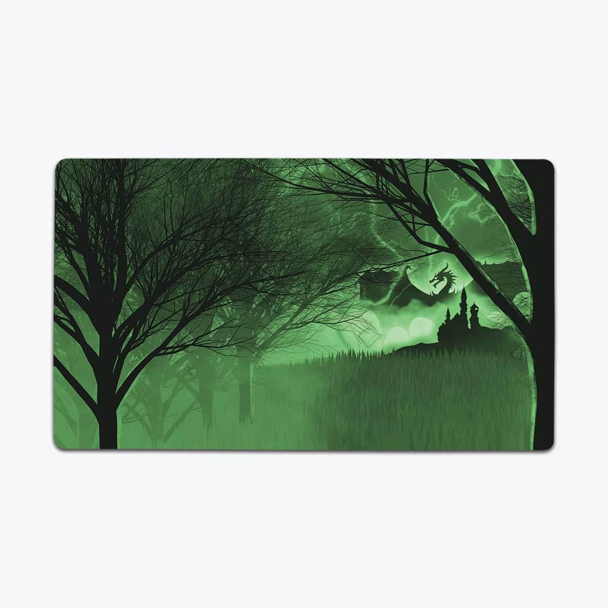 Thunder Dragon Castle Playmat - Standard Playmat / Green / Plain