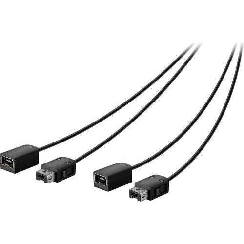 Insignia™ - 6 Extension Cable for Nintendo NES and SNES Controllers (2-pack) - Black - Role-Players